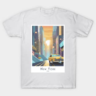 Vintage New York Sunset Drive T-Shirt